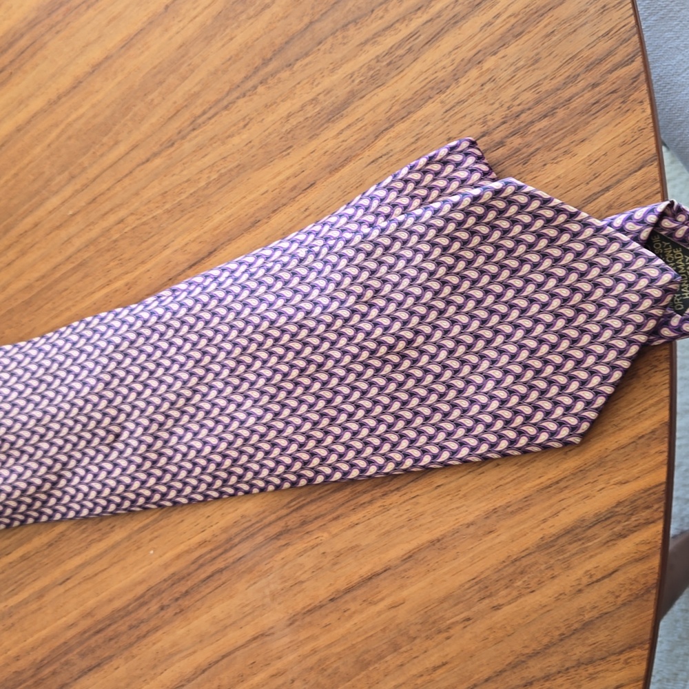 Multi colored Brioni for Rochester Big and Tall silk tie